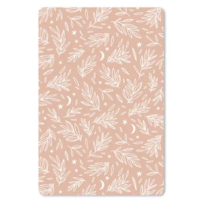 Produktbild von MuchoWow® Mauspad Mousepad Muster - Rosa - Blätter 40x60 cm - Mousepads - Maus Mat - Pad - Mausunterlage - Schreibtisch Accesoire