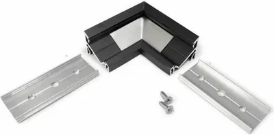 Produktbild von 90° Ecke für Aufbau-Eckprofil 30° Schwarz