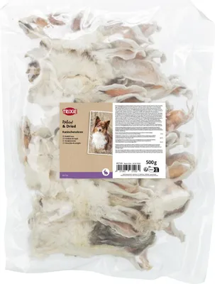 Produktbild von TRIXIE Kausnack Kaninchenohren mit Fell für Hunde - diverse