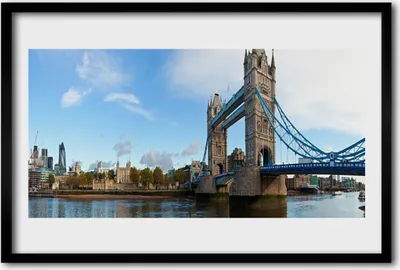 Produktbild von Bild 60x40 MDF-Rahmen Wandkunst London Bridge Architektur