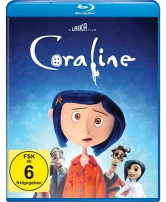 Obrázek produktu pro PLAION 1147801, Animovaný film / kreslený film, Blu-ray, Německý, Angličtina, 101 min, Coraline, Německý