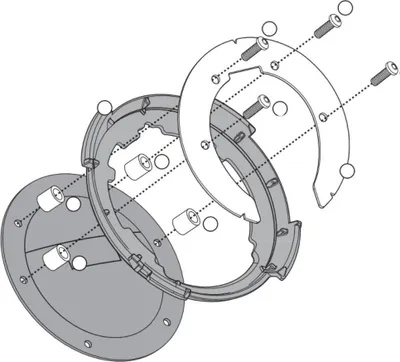 Immagine prodotto di Flangia serbatoio Tanklock/TanklockED GIVI BF10