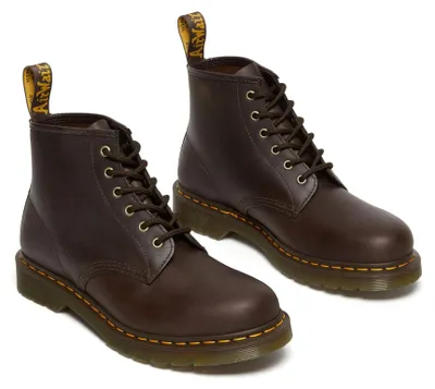 Productafbeelding van Dr. Martens Uni 101 Amphibians, donkerbruin "Crazy Horse" leer, maat 38 EU