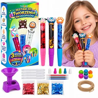 Zdjęcie produktu dla Fabryka Długopisów DIY 3 długopisy Zestaw kreatywny Edukacyjny dla dzieci