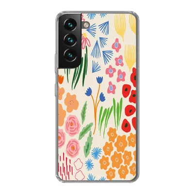 Produktbild von MuchoWow® Handyhülle Schutzhülle Hülle für Samsung Galaxy S22 Plus Blumen - Muster - Feldblumen Silikon Softcase Handy Hülle - Schutzabdeckung