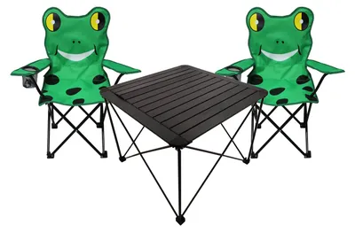 Productafbeelding van Set van 3 kinderstoelen, kinder tafel, 2 kinderstoelen, visstoel, zitgroep