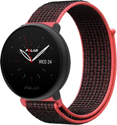 Produktbild von Strap-it Polar Ignite 2 Nylonarmband (Schwarz/Rot)