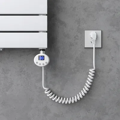 Immagine prodotto di doporro Elemento Riscaldante per Acqua Acciaio Inox, Elemento Elettrica per Radiatori da bagno 1000 W con Display LCD