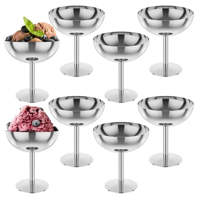 Productafbeelding van Set van 8 IJsbekers - Herbruikbaar 200 ml voor Feestjes
