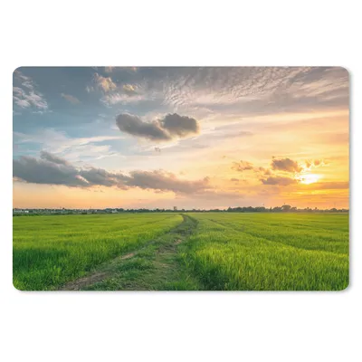Produktbild von MuchoWow® Mauspad Mousepad Himmel - Gras - Sonne 27x18 cm - Mousepads - Maus Mat - Pad - Mausunterlage - Büroartikel - Desk Matten