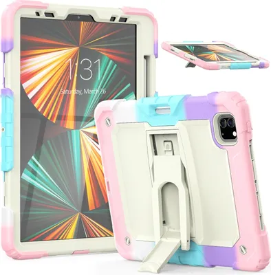 Immagine prodotto di Custodia per iPad Air 5/Air 4/Pro 11" con supporto e penna stilo colorata