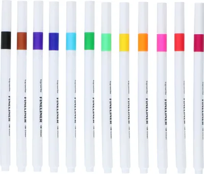 Produktbild von TOPWRITE Filzstifte-Set, 12-teilig, fein