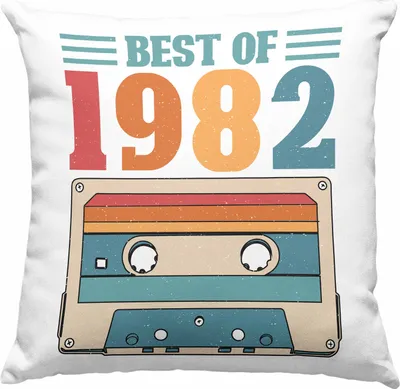 Produktbild von Trendation - 1982 Geburtstag Mann Geschenk Frau Deko-Kissen mit Füllung 40x40 40er Geburtstag 40 Jahre Alt Geschenkidee (Grün)