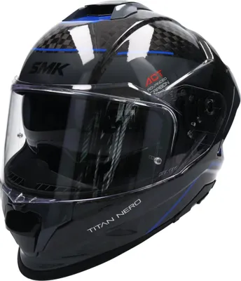 Produktbild von SMK TITAN CARBON NERO Integralhelm XL in grau/blau/schwarz