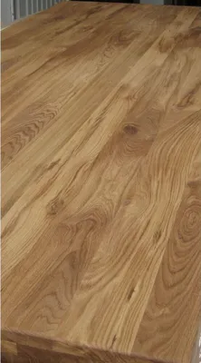Produktbild von Esstisch 180x100cm Eiche durchg. Lamelle U-Gestell Edelstahlfarben