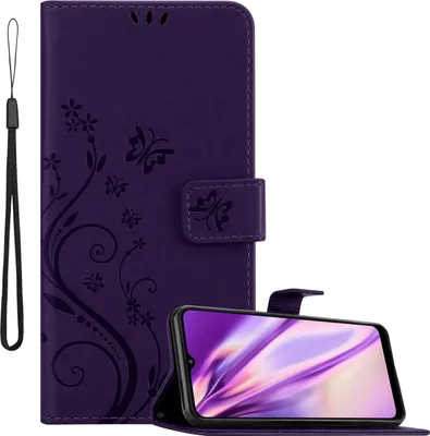 Immagine prodotto di Cadorabo cover per Samsung Galaxy A22 5G cover protettiva in viola cover protettiva cover telefono cellulare cover fiori custodia fiore