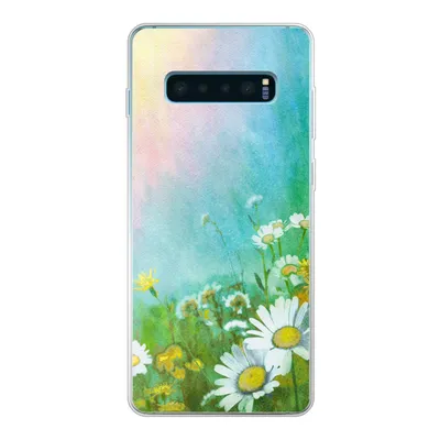Produktbild von MuchoWow® Handyhülle Schutzhülle Hülle für Samsung Galaxy S10 Plus Gänseblümchen - Sonne - Sommer Silikon Softcase Handy Hülle - Schutzhülle