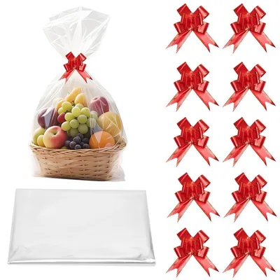 Obrázek produktu pro Sada 10 průhledných celofánových sáčků na dárky