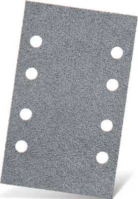 Produktbild von MENZER Platinum Klett-Schleifblätter, 133 x 80 mm, 8-Loch, f. Schwingschleifer, Halbedelkorund (50 Stk.) K60