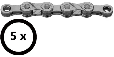 Produktbild von KMC e8 Turbo EPT 7/8s Kette E-Bike 122 links / OEM (PU 5 pcs.) silber