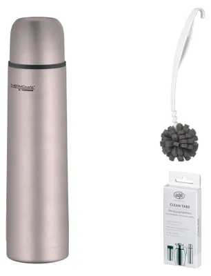 Image de Lot promotionnel THERMOS de Neuerts  Bouteille isotherme TC BEVERAGE BOTTLE 0,70 l 4058371070 + nettoyant pour bidons alfi cleanFix 30 cm