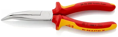 Produktbild von KNIPEX Flachrundzange mit Schneide verchromt 200 mm