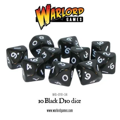 Produktbild von D10 Würfelpack - schwarz (10)
