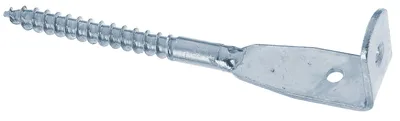 Immagine prodotto di Alberts 843823 Staffa per recinzione Wattle, a forma di vite a foglia, zincata, passivata a film spesso, lunghezza totale 160 mm, set da 20