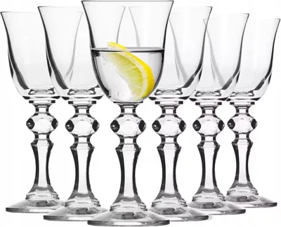 Produktbild von KROSNO Krista Schnapsgläser 6er Set 60 ml – elegante Gläser für Schnaps & Spirituosen