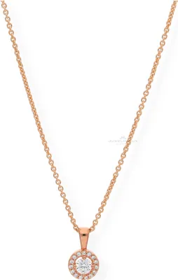 Produktbild von JuwelmaLux Kette 925 Silber rosé vergoldet mit Zirkonia JL10-05-1859