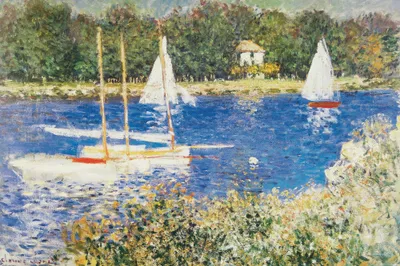 Obrázek produktu pro Claude Monet Art Print Obraz - Povodí Seiny v Argenteuil, 1874 (80 x 120 cm)
