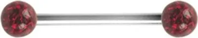 Produktbild von Karisma Brustwarzen Brust Piercing Edelstahl Mit Kristall Elements 2 x Kugel 5mm Beschichtet- Ror CJRB2S-05XS - 16.0 Millimeter
