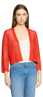 Produktbild von Betty Barclay Collection (264) Strickjacke Kurz 3/4 Arm Hibiscus Red Hibiscus Red 46