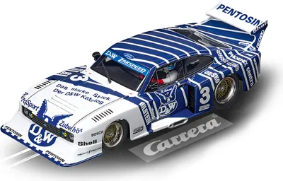 Produktbild von Carrera RC Ford Capri Zakspeed Turbo “D&W-Zakspeed Team, No.3”, Auto, 8 Jahr(e), Blau, Weiß