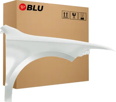 Produktbild von BLU Kotflügel Passend für Skoda Superb II 3T 9156 Rechts Silber ReflexSilber | 2008-2013 | Vorderseite Vorne | Lackiert | Einbaufertig