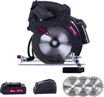 Produktbild von Gomag Akku-Handkreissäge GO-HKS165 20V Starterkit 2,0 54mm Schnitthöhe