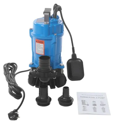 Produktbild von Schmutzwasser-Tauchpumpe - NHS550 - 550 W - Fördermenge 16 m³/h - Förderhöhe 15 m - IP68 - EU-Stecker - Netzbetrieb - Blau
