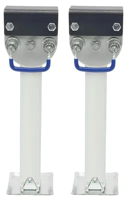 Obrázek produktu pro Stabilizační podložky pro karavany a obytné vozy - Nastavitelné podpěrné bloky - Nosnost 1500 kg - Vhodné pro přívěsy a nákladní vozidla - Sada 2 kusů - Stříbrné
