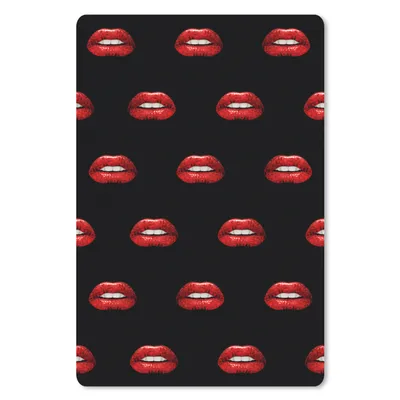 Produktbild von MuchoWow® Mauspad Mousepad Lippen - Rot - Muster 18x27 cm - Mousepads - Maus Mat - Pad - Mausunterlage