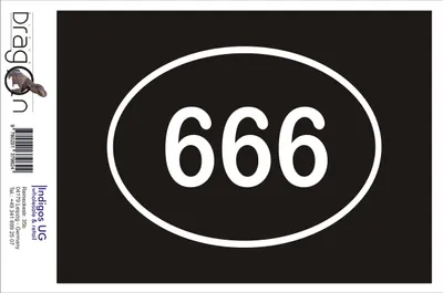 Produktbild von Aufkleber / Autoaufkleber - JDM / Die cut / Auto / OEM - 666 - 150x110 mm silber - Heckscheibe / Heckscheibenaufkleber