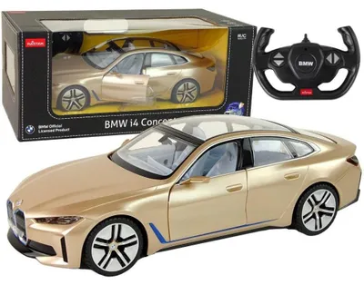 Obrázek produktu pro Dálkově ovládané autíčko BMW I4 RC Rastar Gold v měřítku 1:14