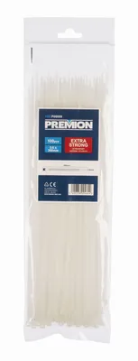 Obrázek produktu pro PREMION PREP00009 - Stahovací pásky bílé 3,6 x 300mm 100ks