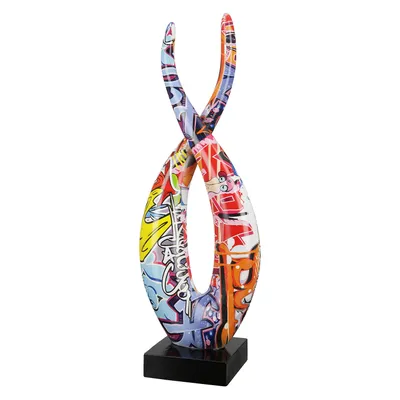 Zdjęcie produktu dla Gilde Skulptur, "Street Art", Graffitimotiv, Kunstharz, mehrfarbig, VE 1, L. 8.5 cm, B. 13 cm, H. 36 cm 37815 4063387378151