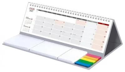 Produktbild von Tischkalender für 2027 mit Notizbereich im Maxi-Format