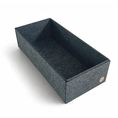 Produktbild von Aufbewahrungsbox CLEAN Filz 43 x 20 x 12 cm ohne Deckel in anthrazit meliert