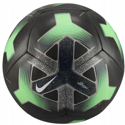 Produktbild von Nike - "Pitch Team" Fußball, Logo SX261 (5) (Schwarz/Grün)