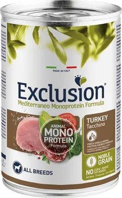 Produktbild von EXCLUSION NGAUA40 ADULT ALL BREEDS Hundefutter – Putenfleisch, 400 g