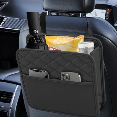 Produktbild von Auto Rücksitz Organizer, Kunstleder, multifunktional, Aufbewahrungstasche für die Auto