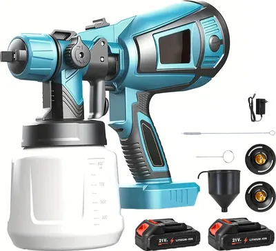 Immagine prodotto di Pistola a spruzzo elettrica, alta efficienza, facile installazione, con 2XBatteria