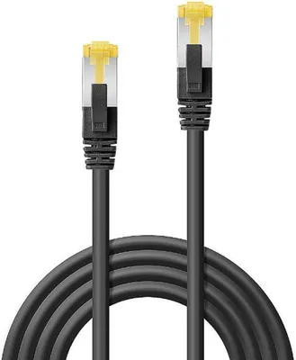 Produktbild von Lindy 47691, 1 m, Cat7, S/FTP (S-STP), RJ-45, RJ-45, Schwarz